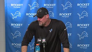 Dan Campbell speaks after Lions division playoff win over Tampa Bay Buccaneers [upl. by Anyd]