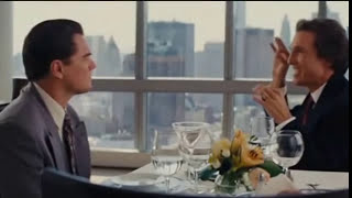 El lobo de Wall Street  Escena del restaurante español latino [upl. by Hunley581]