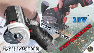 PARKSIDE mini smerigliatrice angolare 12V ricaricabile 12 A1 performance come si usa e come funziona [upl. by Learsi206]