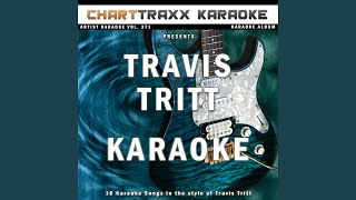 Best of Intentions Karaoke Version In the Style of Travis Tritt [upl. by Joseito943]