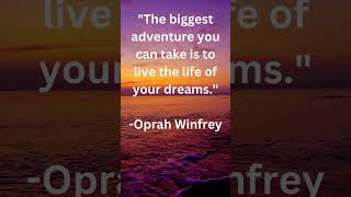 Live the Life of Your Dreams Oprah Winfrey’s LifeChanging Advice oprahwinfrey [upl. by Sirk]