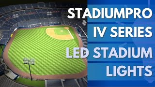 The Best LED Sports Light  LED Stadium Light  The NEW Stadium Pro IV  Sqaure Video [upl. by Aiuqes]