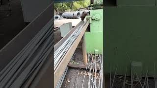 Reinforcement Steel  Decoiling  To make Straight Bar [upl. by Relyhs548]