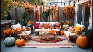 Cozy Fall Patio Decor Ideas Create a Warm and Inviting Outdoor Space [upl. by Ysle]