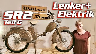 Simson SR2 Restaurierung Teil 6 Lenker Anbauteile und Elektrik Kabelbaum Lampen Oldtimer Blondie [upl. by Freda]