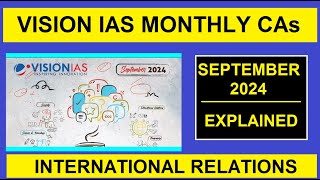 vision ias monthly current affairs  september 2025  international relations [upl. by Addi897]