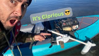 Decathlon Itiwit Inflatable Kayak with Electric Motor mount and how you can make it [upl. by Ettennek535]