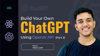 Build Your Own ChatGPT using React JS and OpenAI API  Part 2  ChatGPT Clone  React Projects [upl. by Messere201]