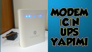 MODEM GÜÇ KAYNAĞI YAPIMI  ELEKTRİK YOK İKEN İNTERENETE BAĞLANMAK  İNTERNETİNİZ HİÇ KESİLMESİN [upl. by Hillinck]