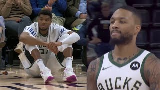 Damian Lillard put Giannis into a depression after doing this 🤣 [upl. by Jeanna]