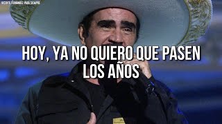 Vicente Fernández  Cuando Yo Quería Ser Grande LetraLyrics [upl. by Grannie]