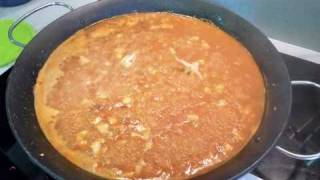 Receta paella de arroz de carabinero sepia rape y gambas [upl. by Rapsag]