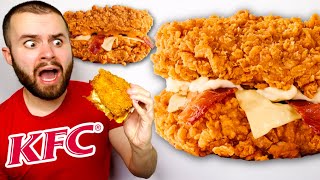 KFC Spicy Chicken Sandwich Review 2022 USA 🇺🇸 [upl. by Otxis]