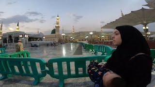 Masjid e Nabawi Azan  Makkah  Madina 4k relaxing video [upl. by Laflam]