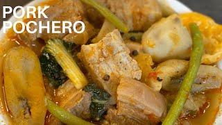 PORK POCHERO RECIPE  FILIPINO PORK POCHERO RECIPE  GET COOKIN [upl. by Annaliese]