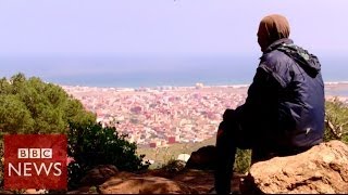 Spain Melilla migrants living on the edge of Europe  BBC News [upl. by Alaekim895]