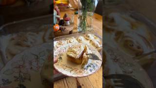 The BEST Cinnamon Rolls 💓 recipe fallbaking cinnamonrolls cinnamon fall cooking dessert [upl. by Nive]