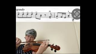 FKuchler Concertino op 15 violin tutorial with demonstrationclose upperformance and slow tempo [upl. by Bikales]