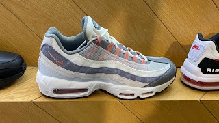 Nike Air Max 95 Vast GreyRed StardustWhite  Style Code DM0011008 [upl. by Latsyrhk261]