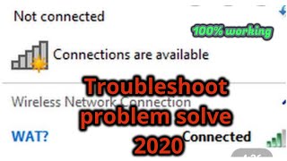 WIFI AVAILABLE BUT NOT CONNECTED l pc ko wifi sa connect kesa kera I Troubleshoot problem solveing [upl. by Jacques111]