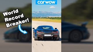 Rimac Nevera  14 mile record breaker  carwow Shorts [upl. by Eustasius]