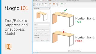 Autodesk Inventor  iLogic Basic  TrueFalse to Suppress and Unsuppress Model [upl. by Ylrac]