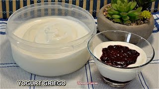 YOGURT GRIEGO FÁCIL SOLO 3 INGREDIENTES Perfecto y Delicioso Mejor Imposible [upl. by Anert]