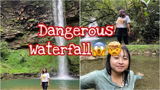 Dangerous amp Beautiful Hingmentia Waterfall😱  Kipeilua Zeme VillageHaflongnagakingvlogs9023 [upl. by Yran]