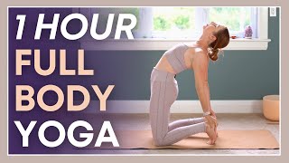 1 hour Yoga to FEEL GREAT  Intermediate Minimal Cues Flow [upl. by Grannias796]