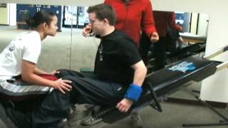 Quadriplegic Works on Walking Again [upl. by Yrod]