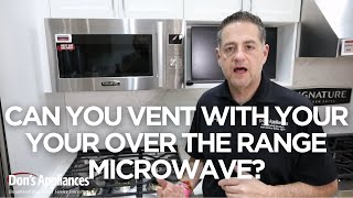 Can You Vent a Range with an Over The Range Microwave [upl. by Singleton]