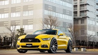 Ford Mustang on Matisse Machine and Black Lexani Wheels [upl. by Ydna41]