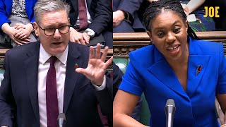 HIGHLIGHTS Kemi Badenoch takes on Keir Starmer at her first PMQs as Trump wins election [upl. by Nolaf803]