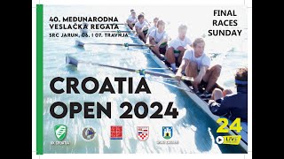 Live stream of 2024 CROATIA OPEN rowing regatta  Finals Sunday  Zagreb  07 04 2024 [upl. by Atorod]