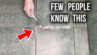 Awesome DIY Cleaner How to Clean Grout in 1 Minute [upl. by Kallman]