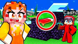 TROLLING My Crush in BEDWARS Minecraft [upl. by Levin]