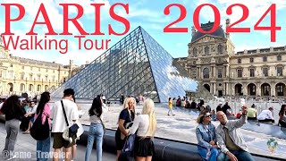 🇫🇷 PARIS France Walking Tour Summer 2024  OLYMPICS Paris 2024  Day 2 4k Ultra HD [upl. by Henri]