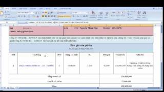 Hướng dẫn làm báo giá bằng Excel chuyên nghiệp [upl. by Kauffman56]