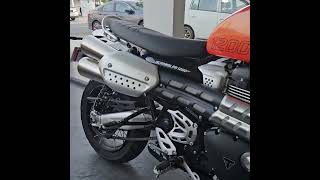 2024 Triumph Scrambler 1200 XE stock exhaust sound triumphscrambler1200xe [upl. by Guenna483]