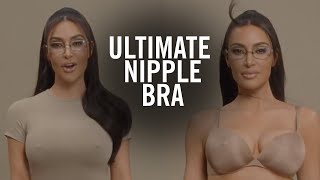 Kim Kardashian Rocks ULTIMATE NIPPLE BRA In New SKIMS Ad [upl. by Ahsaeym33]