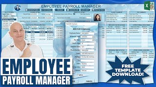 How To Create A Complete Employee Payroll In Excel  FREE DOWNLOAD [upl. by Matti]