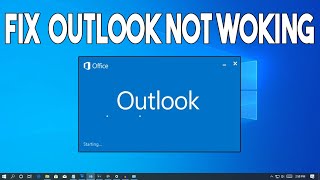 How To Fix Outlook Not WorkingOpening in Windows 10 [upl. by Nahtaneoj]