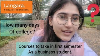 Courses to take in first semester as a business student  Langara College  ArshTainment [upl. by Donadee]