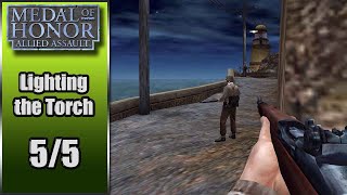 Medal of Honor Mission 1 Part 55 Game Play Lighting the Torch [upl. by Ileray]