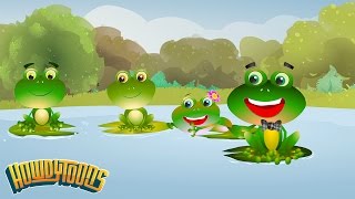 The Little Green Frog song  Rainbow Songs Music Videos for Kids by Howdytoons [upl. by Riba582]