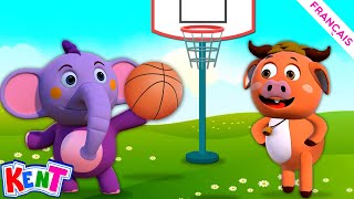 Jouons à la chanson sportive  plus de comptines et de chansons pour enfants  Kent léléphant [upl. by Atoked]