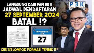 MAAF🙏 PENDAFTARAN PPPK 2024 MUNDUR‼️27 BATAL ⁉️ [upl. by Orodoet]