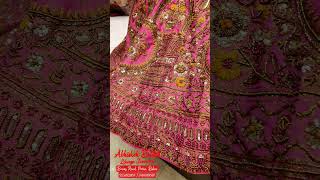 Raw Silk Handwork Zardosi Work Bridal Lehenga  Full Flare Abhishek Bridal Boring Rd Patna Bihar [upl. by Rasec]