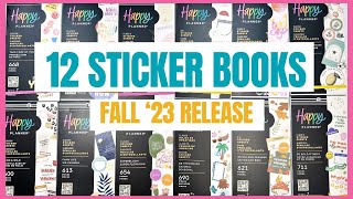 New 12 Sticker Books  Happy Planner Fall 23 Release [upl. by Scarito]