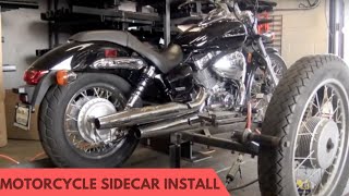 Motorcycle Side Car InstallationTorklift Central Welding [upl. by Natassia11]